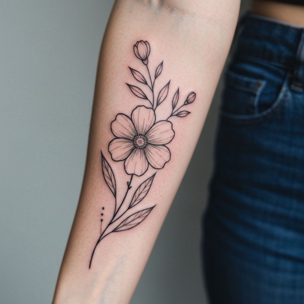 Fine Line Floral