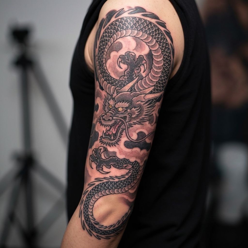 Japanese Dragon Sleeve