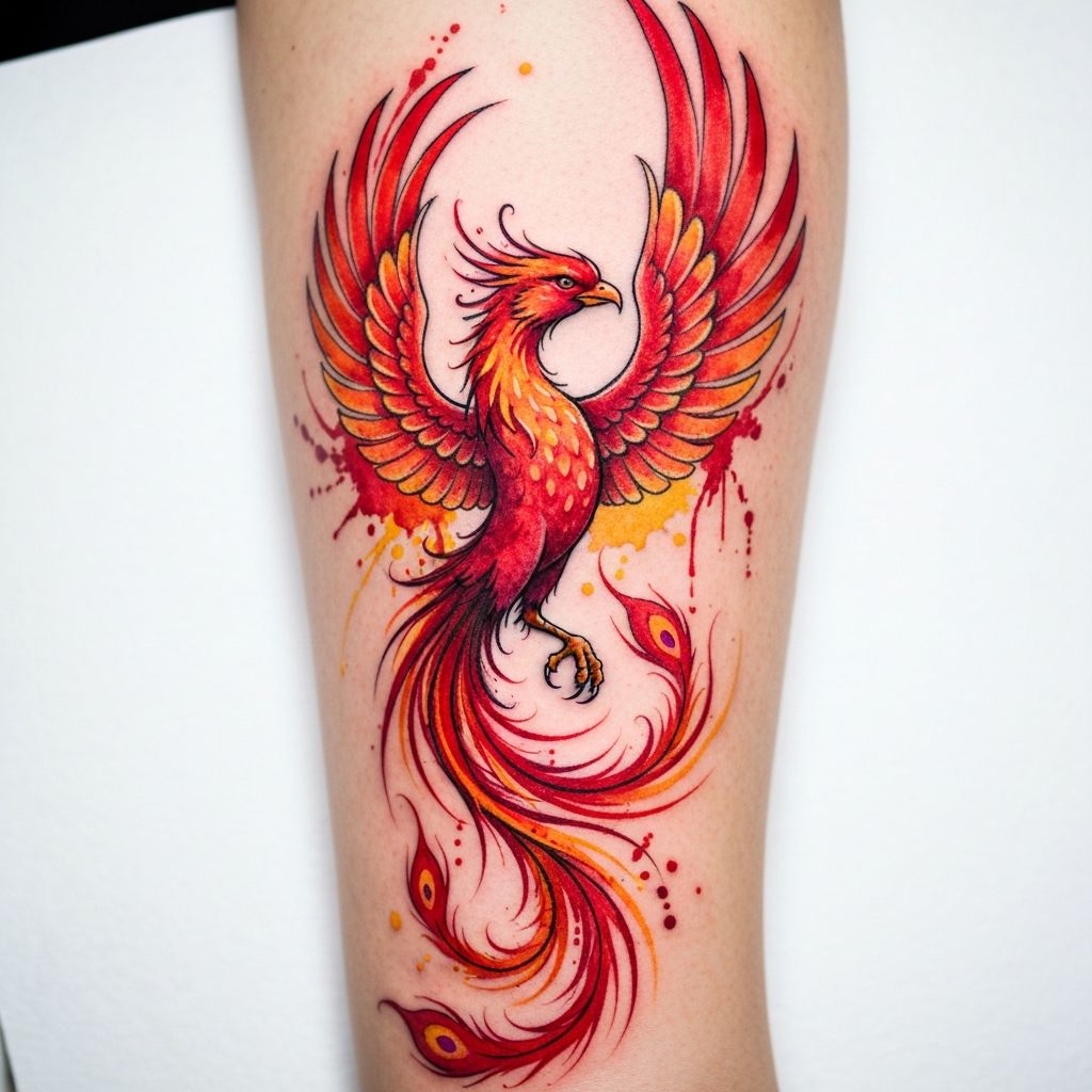 Watercolor Phoenix